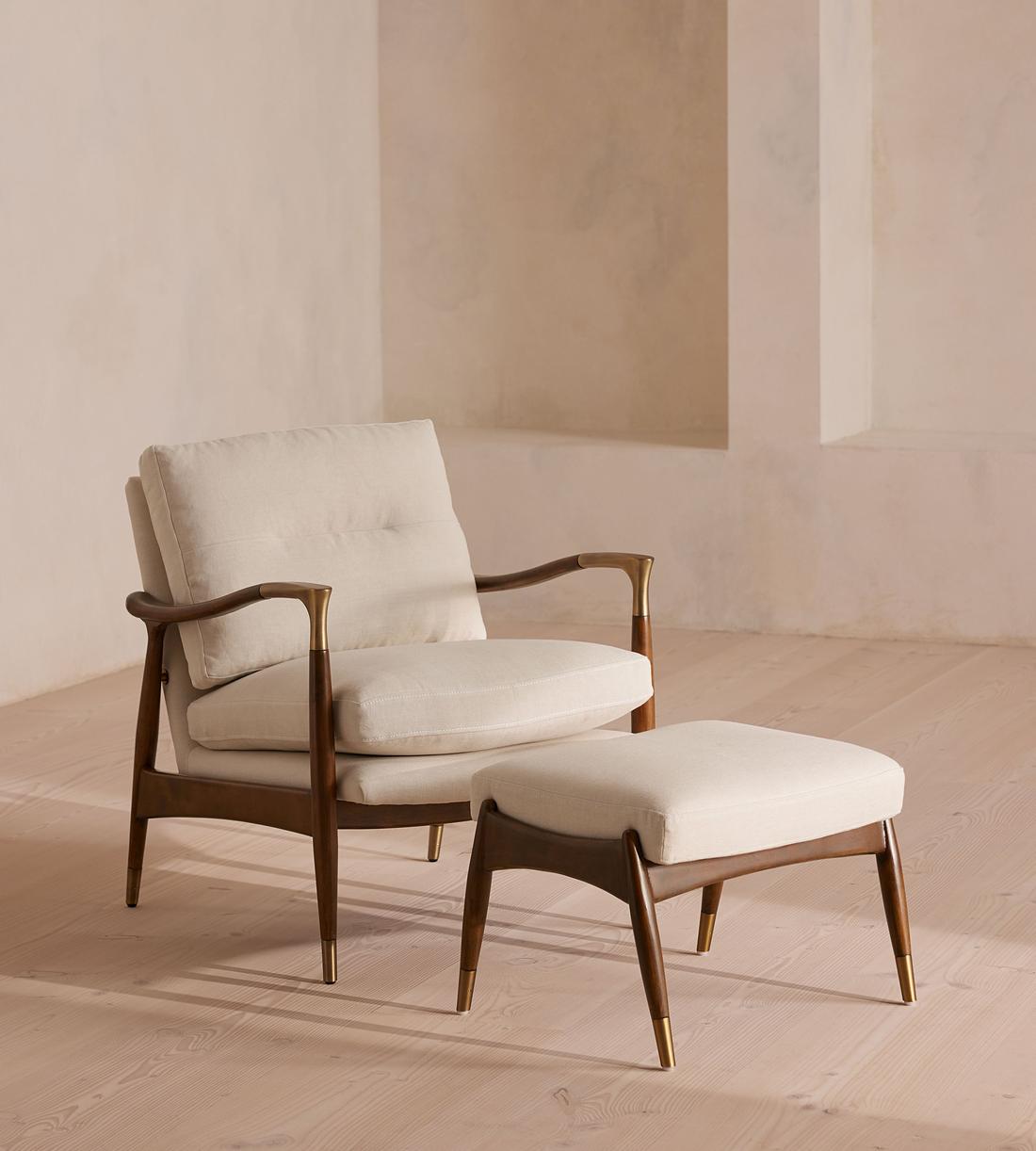 Theodore Armchair - Linen - Natural  - Images - Image 12