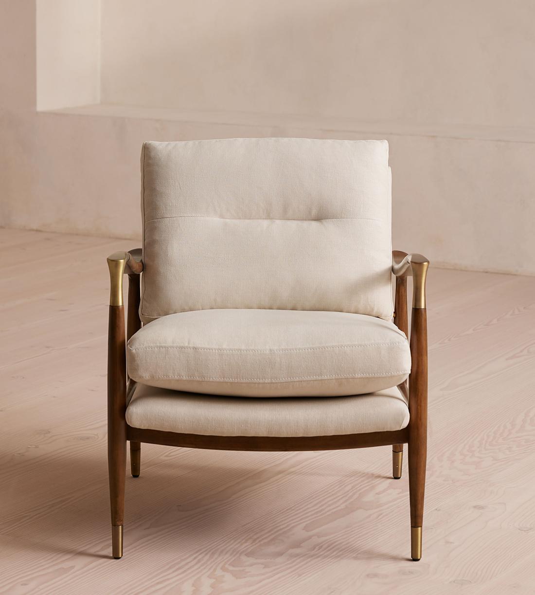 Theodore Armchair - Linen - Natural  - Listing - Image 2
