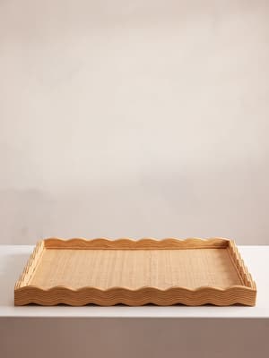 Pangbourne Rattan Ottoman Tray - Large - Listing Image