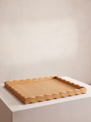 Pangbourne Rattan Ottoman Tray - Large - Hover Image