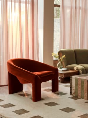 Dafne Armchair - Velvet - Rust - Listing Image