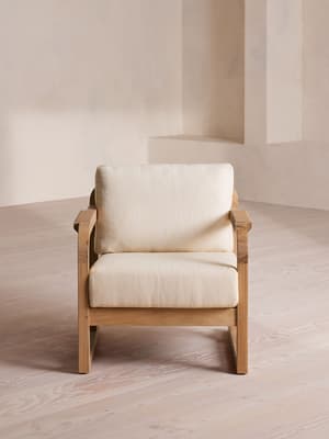 Farmhouse Armchair - Textured Weave - Natural - Hover Image