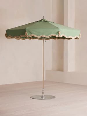 Tuuci Octagonal Parasol - Fringed - Sage - Listing Image