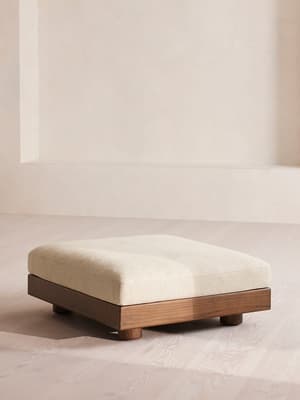 Truro Ottoman - Textured Linen - Listing Image