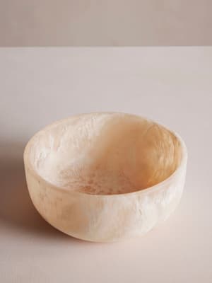 Miller Resin Salad Bowl - White - Hover Image