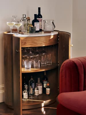 Andrea Compact Bar - Carrara Marble - Hover Image