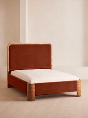 Tremont Bed - King - Velvet - Rust - Listing Image