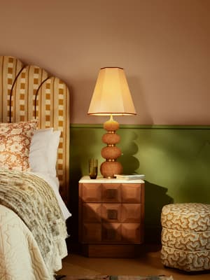 Marius Bedside Table - Small - Arabescato Corchia Marble - Hover Image