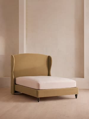 Rivas Bed - King - Velvet - Camel - Listing Image