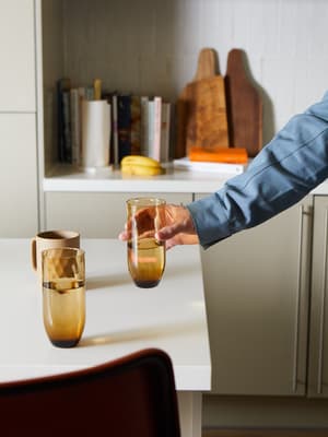 Rosendale Highball - Amber - Set of Four - Listing Image