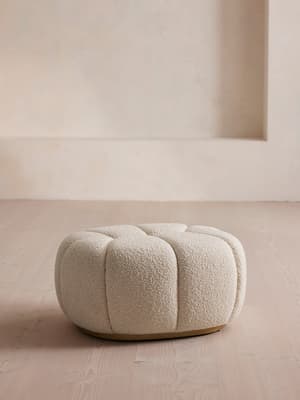 Garret Footstool - Boucle - Hover Image