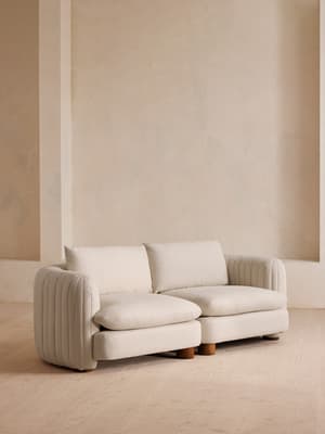 Vivienne Modular Sofa - Three Seater - Linen - Bisque - Hover Image