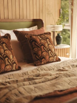 Obie Square Cushion - Rust - Listing Image