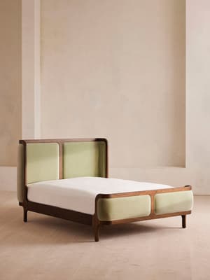 Belsa Bed - Super king - Velvet - Lichen - Listing Image