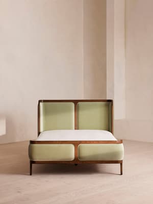 Belsa Bed - Super king - Velvet - Lichen - Hover Image