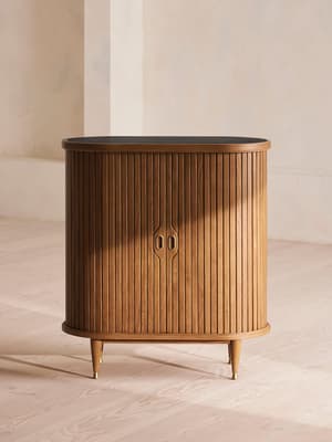 Nora Tambour Bar - Black Marquina Marble - Listing Image