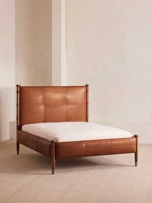 Paolo Bed - Sycamore Leather - King - Listing Image