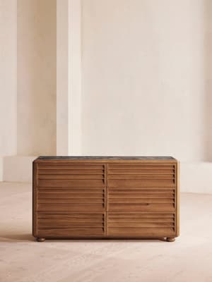 Lucia Six Drawer Dresser - Michelangelo Marble - Hover Image