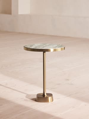 Arlon Side Table - Terra Bianca Marble - Medium - Listing Image