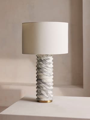 Casper Table Lamp - Arabescato Corchia - Listing Image
