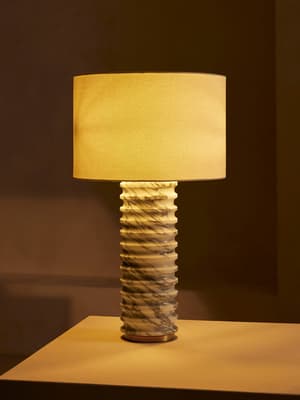 Casper Table Lamp - Arabescato Corchia - Hover Image
