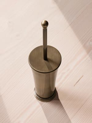 Charlton Toilet Brush - Brass - Hover Image