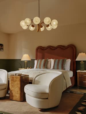Tristan Bed - King - Linen - Sienna - Hover Image