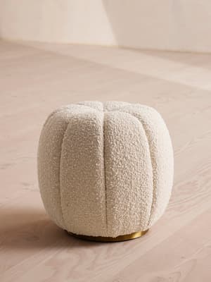 Sofia Footstool - Boucle - Natural - Listing Image