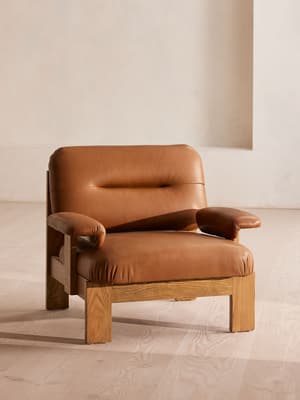 Horton Armchair - Leather - Chestnut  - Listing Image