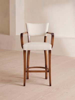 Molina Barstool - Linen - Natural - Hover Image