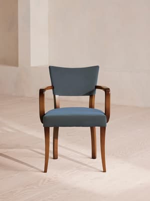 Molina Armchair - Velvet - Grey Blue - Hover Image