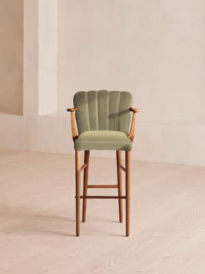 Mae Barstool - Velvet - Lichen - Listing Image