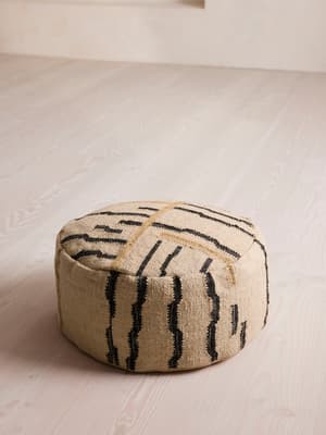 Mallaig Floor Cushion Natural - Round  - Hover Image