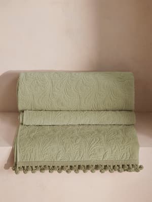 Obie Bedspread Sage - 230 x 230cm - Listing Image