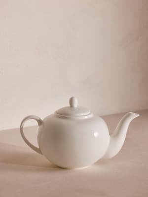 House Teapot Small - Bone China - White - Listing Image