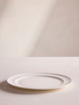 House Serving Plate - Bone China - White - Listing Image