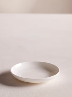 House Butter Dish - Bone China - White - Listing Image