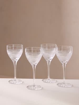 Huxley Cut Crystal Red Wine Glass - Set of Four - Listing Image