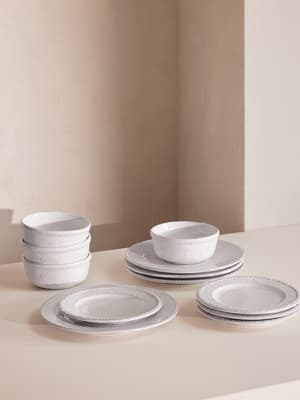 Hillcrest White 12 Piece Dinnerware Set - Listing Image