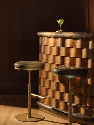 Wardell Barstool - Leather - Sapphire - Listing Image