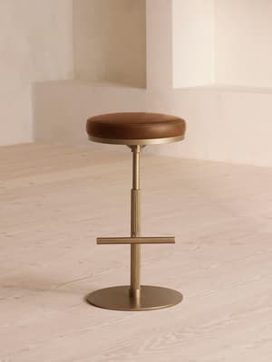 Wardell Barstool - Leather - Chestnut - Listing Image