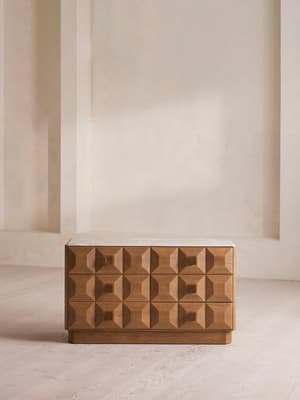 Marius Six Drawer Dresser - Arabescato Corchia Marble - Hover Image
