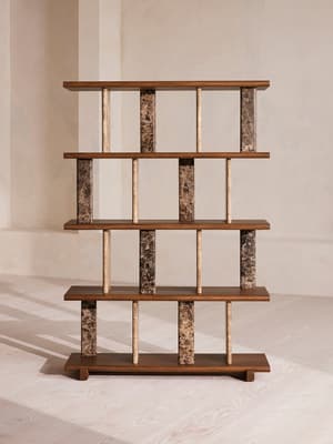 Cassius Shelving - Light and Dark Emperador Marble - Listing Image