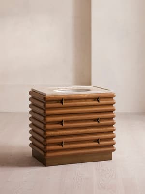 Harrison Single Vanity Unit - Royal Diana Marble - Hover Image