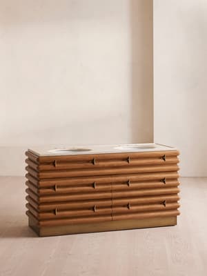 Harrison Double Vanity Unit - Royal Diana Marble - Listing Image