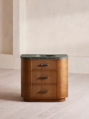 Witley Single Vanity Unit - Napoli Green Marble - Listing Image