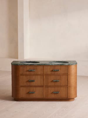 Witley Double Vanity Unit - Napoli Green Marble - Hover Image