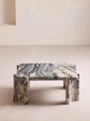 Lorella Coffee Table - Floral Jade Marble - Listing Image
