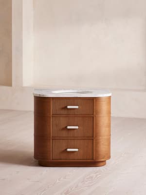 Witley Single Vanity Unit - Carrara Marble - Listing Image