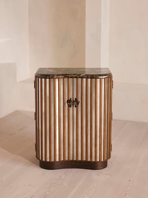 Frankie Bar Cabinet - Michelangelo Marble - Hover Image